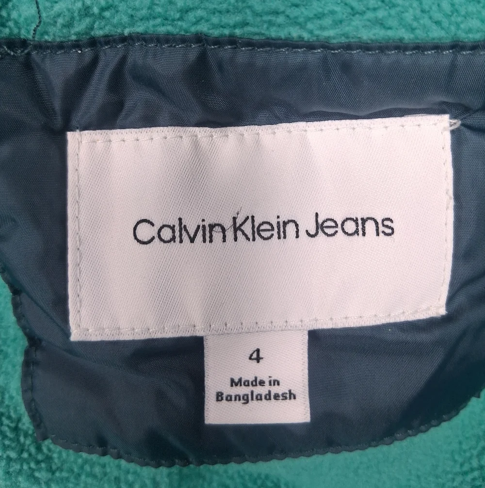 Calvin Klein Puffer Hooded Jacket Toddler Boys  Dark Green Outdoor Winter Coat 4